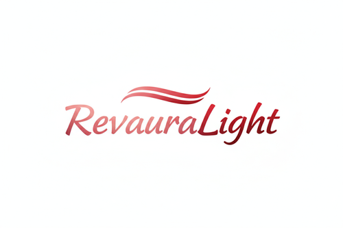 RevauraLight using pink and redish lettering
